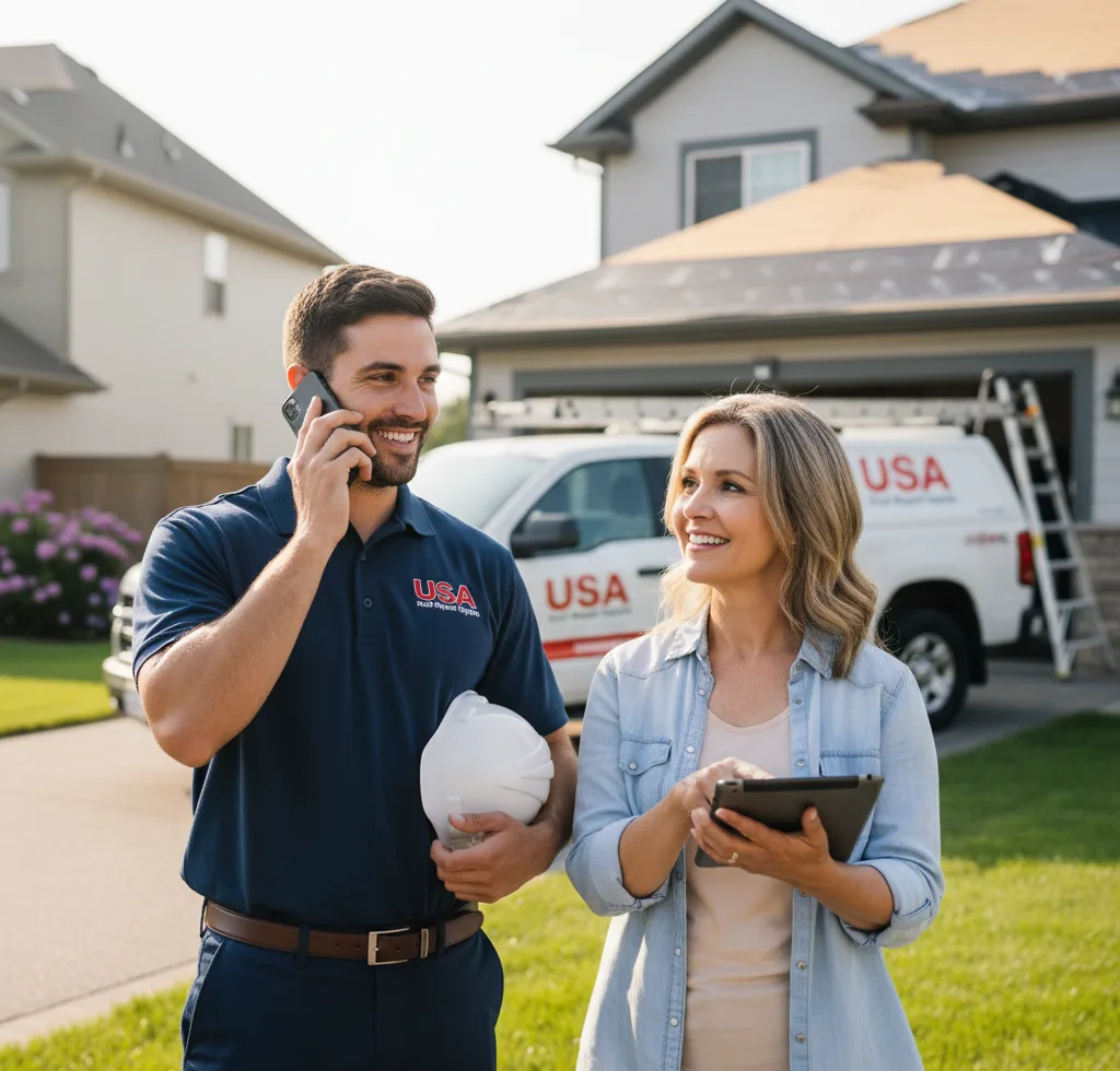 USA Roof Repair Experts customer support in Henrietta